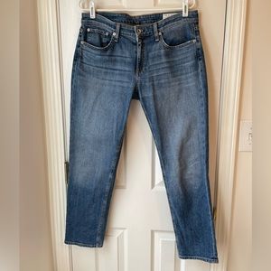 Rag & Bone Dre low rise ankle slim boyfriend jeans